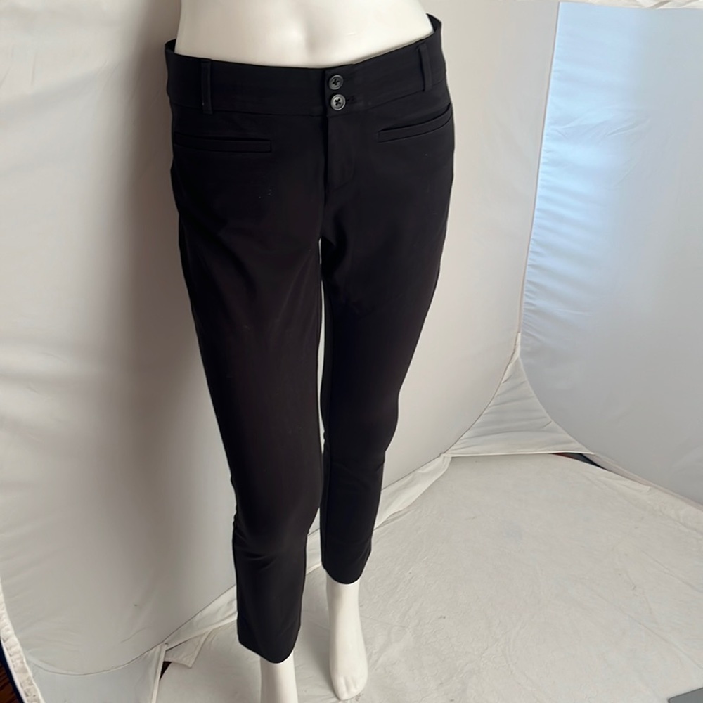 Anthropologie The Essential Slim black trousers pants